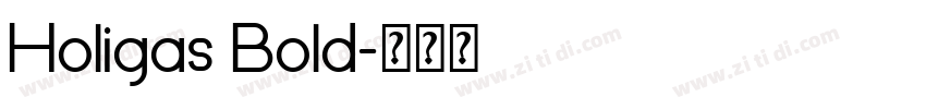 Holigas Bold字体转换